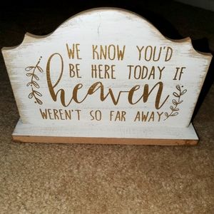 Heaven Wedding Sign